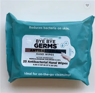 Paquet de viatge antibacterià de tovalloletes humides